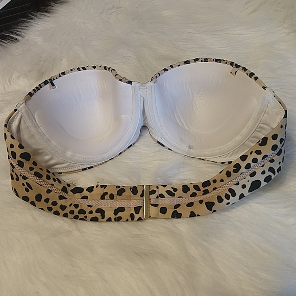 Victoria's Secret Leopard Push Up Bikini Top 36B - Picture 3 of 5